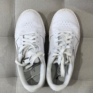 Puma Classic White Lace-Up Sneakers